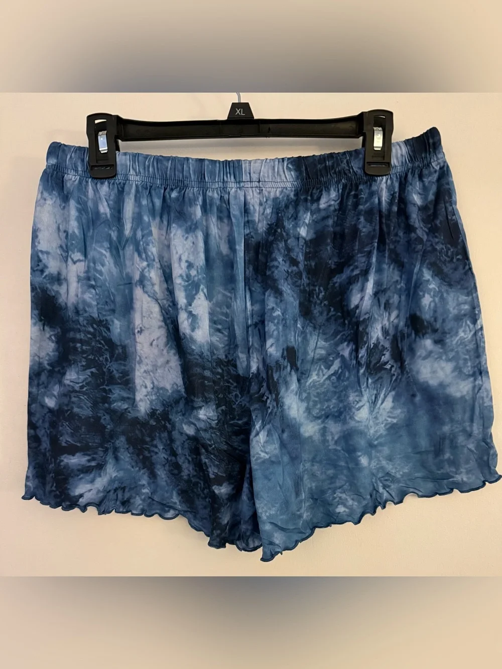 Tie-Dye Blue Lounge Set - Top & Shorts